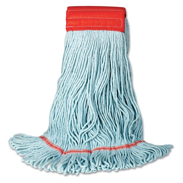 Boardwalk Medium Looped-End Wet Mop, Blue, Cotton/Rayon/Synthetic, BWK1400MEA BWK1400MEA